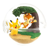 Figura Pokémon Pikachu Y Chimchar Terrarium 