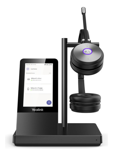 Auriculares Inalámbricos Yealink Dual Teams Dect Con Conexió