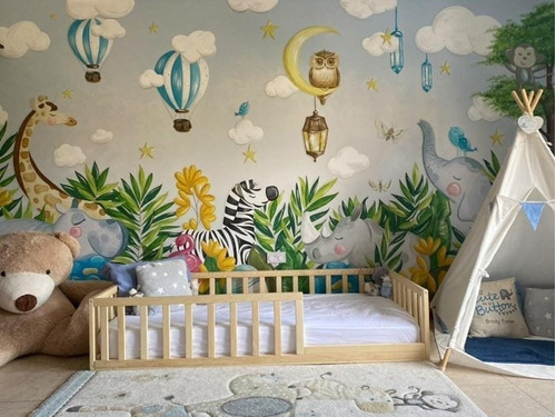 Casita De Sueños Camita Montessori Cuna De Madera Con Base