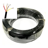 100m Cabo Manga 4 Vias 26awg = 0,14mm² Sem Blindagem Preto