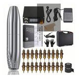 Kit Para Tatuar Máquina Rotativa 2.0 Pro Plata Exquisita