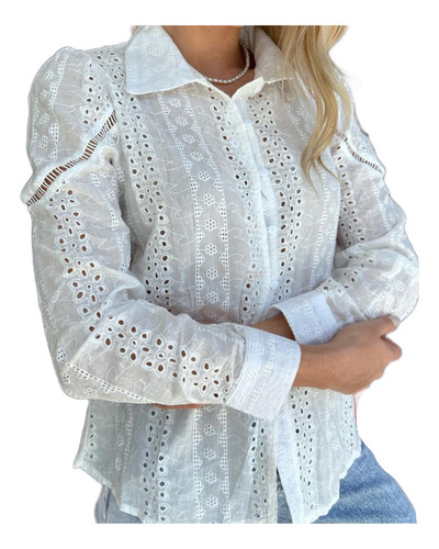 Camisa Mujer Broderie Importada Bohemia Boho Hindú Premium