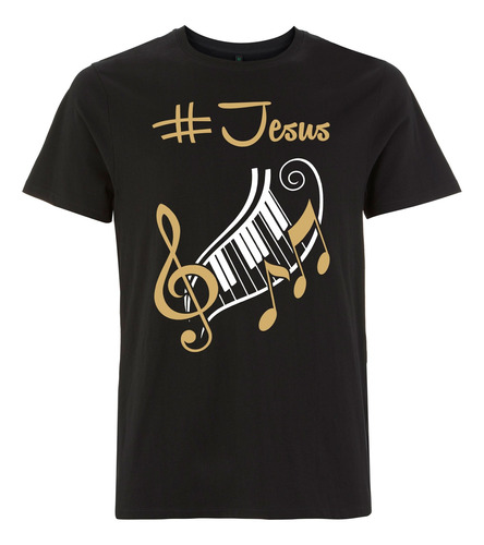 Camiseta Teclado Piano Gospel Louvor Musical Exclusiva