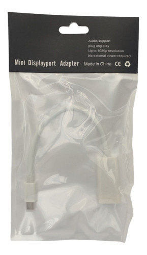 Cable Adaptador Thunderbolt Mini Displayport Dp A Hdmi 