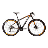 Bicicleta Rino Everest 29 Disco 21v Cambios Index Cor Preto/prata/laranja Tamanho Do Quadro 19