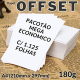 Pacotão Papel Offset 180g C/1125 Folhas A4  Topline Chambril