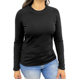 Blusa Feminina Térmica Segunda Pele Flanelada Frio Intenso