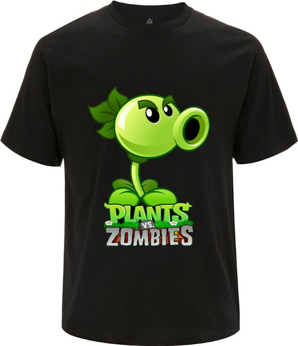 Remera Plantas Vs Zombies 100% Algodón