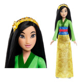 Boneca Disney Princesa Mulan Saia Cintilante De Luxo