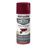 Pintura Aerosol Rust Oleum Antióxido Metal Protection Color Rojo Frambuesa Satinado