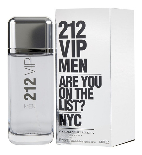 212 Vip Men Carolina Herrera - Perfume Masculino - Eau De Toilette - 200ml
