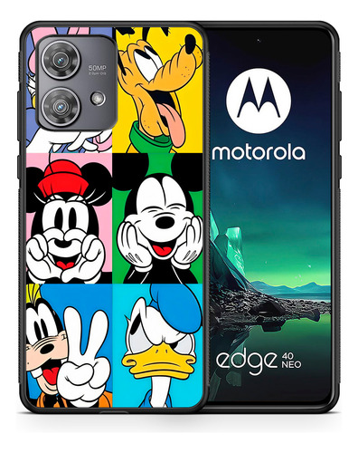 Funda Para Motorola Disney Mickey Minnie Pluto Goofy Donald