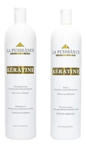 La Puissance Kit Keratine  Shampoo + Acondicionador 1000 Ml