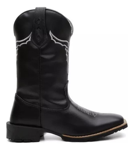 Bota Botina Texana Country Desenhada Masculina