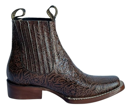 Botin Rodeo Sincelado Cafe Para Dama 100% Piel Bovino Bdp