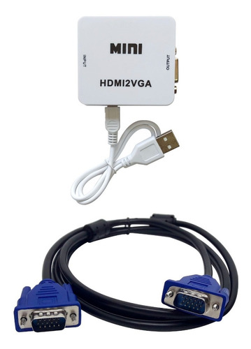 Adaptador Conversor Hdmi P/ Vga Ps4,xbox,pc P/ Monitor (c)