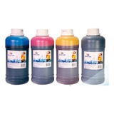 Combo X4 Tinta Para Sistema Continuo Epson Botella 250ml C/u