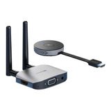 Transmissor E Receptor De Vídeo Hdmi Wireless 50 Metros 5ghz