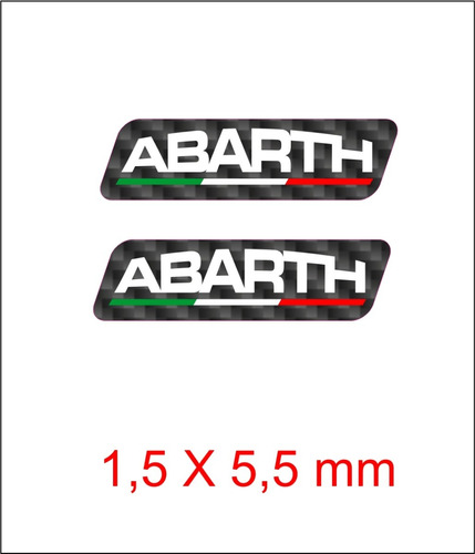 Kit Adesivo Resinado Coluna Fiat Abarth Italia Fibra Ca10428