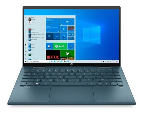 Laptop Hp  X360 14-dy0005la Intel Corei3 1125 8gb 256gb Ssd Azul