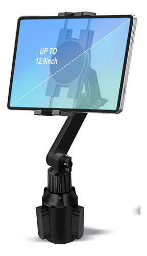 Soporte Para Tablet Pedestal Auto Portavasos Multiangulo 360