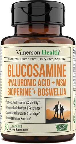 Vimerson Health | Glucosamine & Hyaluronic Acid | 60 Capsule