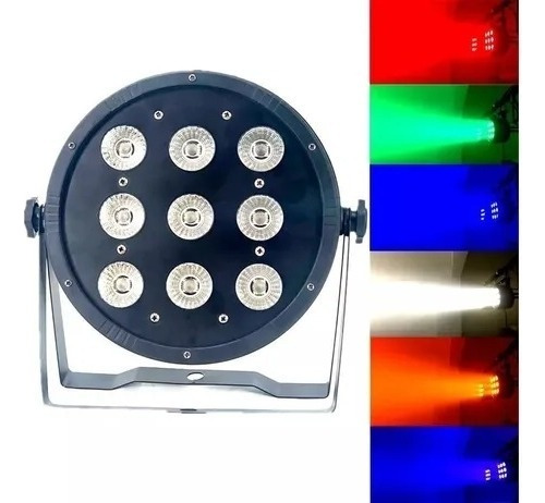 Foco Led Par 9 Dmx Rgbw - Luces Para Disco Y Fiestas - Enví