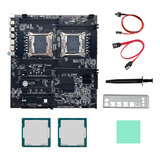 Placa Base X99 De Doble Cpu, 2 Procesadores Xe5 2620 V3, Cab