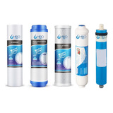 Kit De 5 Repuestos Filtros De Agua Osmosis Inversa 2.5 X 10