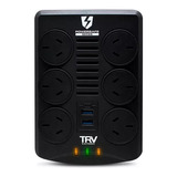 Estabilizador De Tensión Trv Powersafe Usb 6 Tomas 2000va