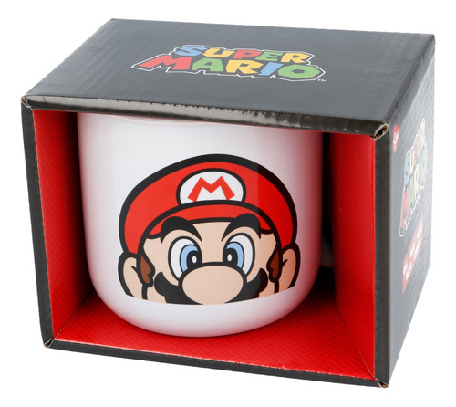 Taza Tazon Super Mario Bros Nintendo Con Caja 420ml #1