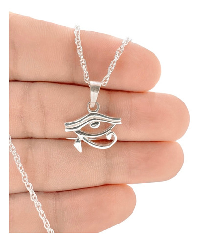 Colgante Ojo De Horus Nacional + Cadena De Plata