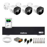 3 Câmeras Vhd3530b Proteção Ip67 Intelbras Dvr 3004 Hd 2tb S