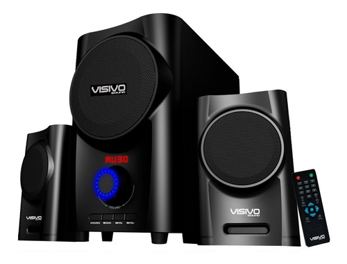 Sistema De Audio Visivo 2.1 Bluetooth Color Negro Potencia Rms 50 W 110v/220v