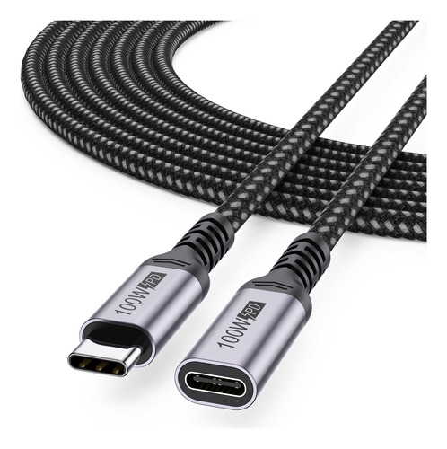 Cable De Extensión Usb C De 3 Metros, Trenzado Y Compatible
