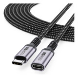 Cable De Extensión Usb C De 3 Metros, Trenzado Y Compatible