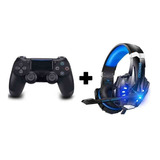 Combo Joystick Doubleshock Ps4 Más Audífono Gamer G9000 Pro