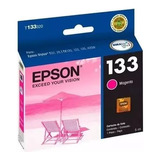 Cartucho Epson Original T133 Color Magenta Vencido.