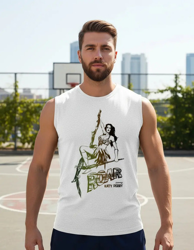 Katy Perry Roar Playera Sin Mangas Tank Top Gym