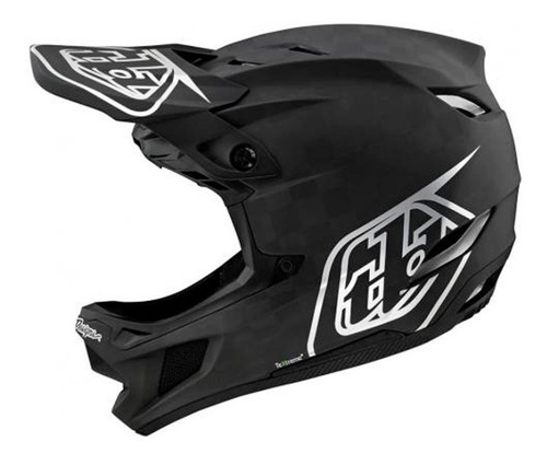 Casco Troy Lee Designs D4 Carbon Helmet Stealth Black/silver