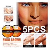 Crema Bronceadora Shine Brown Beach, 5 Unidades