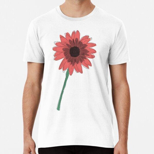 Remera Flor De Gerbera Algodon Premium 