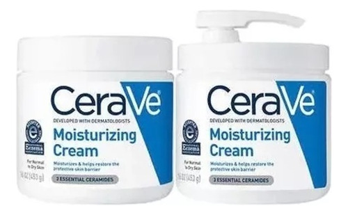 Cerave Creme Hidratante 453g E Refil De 453g Importado Eua