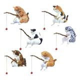 Figuras De Gatos, Adorno Para Acuario, Pecera, Estatuas De J