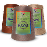 Kit Com 10 Fio De Crochê Naval Piratininga 500g Varias Cores