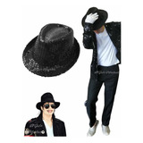 Gorro Sombrero Lentejuelas Cosplay Disfraz Michael Jackson