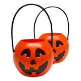 Caramelera Calabaza Canasta X 10 Naranja Golosinas Halloween