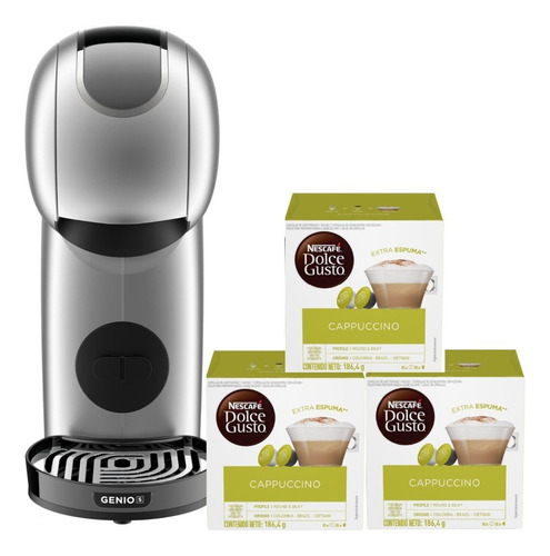 Cafetera Genio S Touch + Cápsulas Cappuccino X3 Cajas Color Blanco