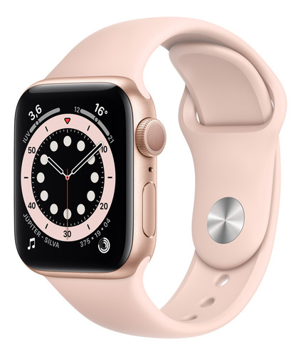 Apple Watch S6 Gps Gold/pink S/juros Frete Gratis