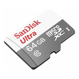 Memoria Micro Sd 64gb 80mb/s Clase 10 Xc Sandisk Ultra